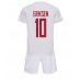 Danmark Christian Eriksen #10 Barnkläder Borta matchtröja till baby VM 2022 Kortärmad (+ Korta byxor) Billigt